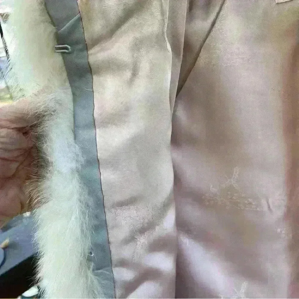 Elam Women’s Vintage Fur Coat 100% Norwegian Blue Fox Size M Luxury Winter Fall - Picture 13 of 13